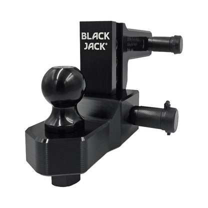 Black Jack Centuria Adjustable Hitch 100mm 3.5t Alloy - Black
