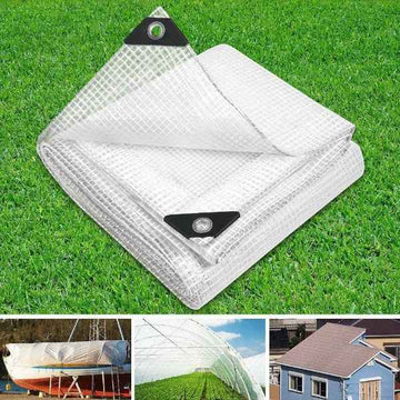 3Mx4M Tarp Camping Heavy Duty Cover 135Gsm Clear