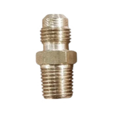 Brass Gas fitting 5-16 Flare Union for 1-4 Taper Thread