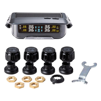 Oricom NEW DIY TPMS Tyre Pressure Monitoring System Multicolour Display - 4 External Sensor