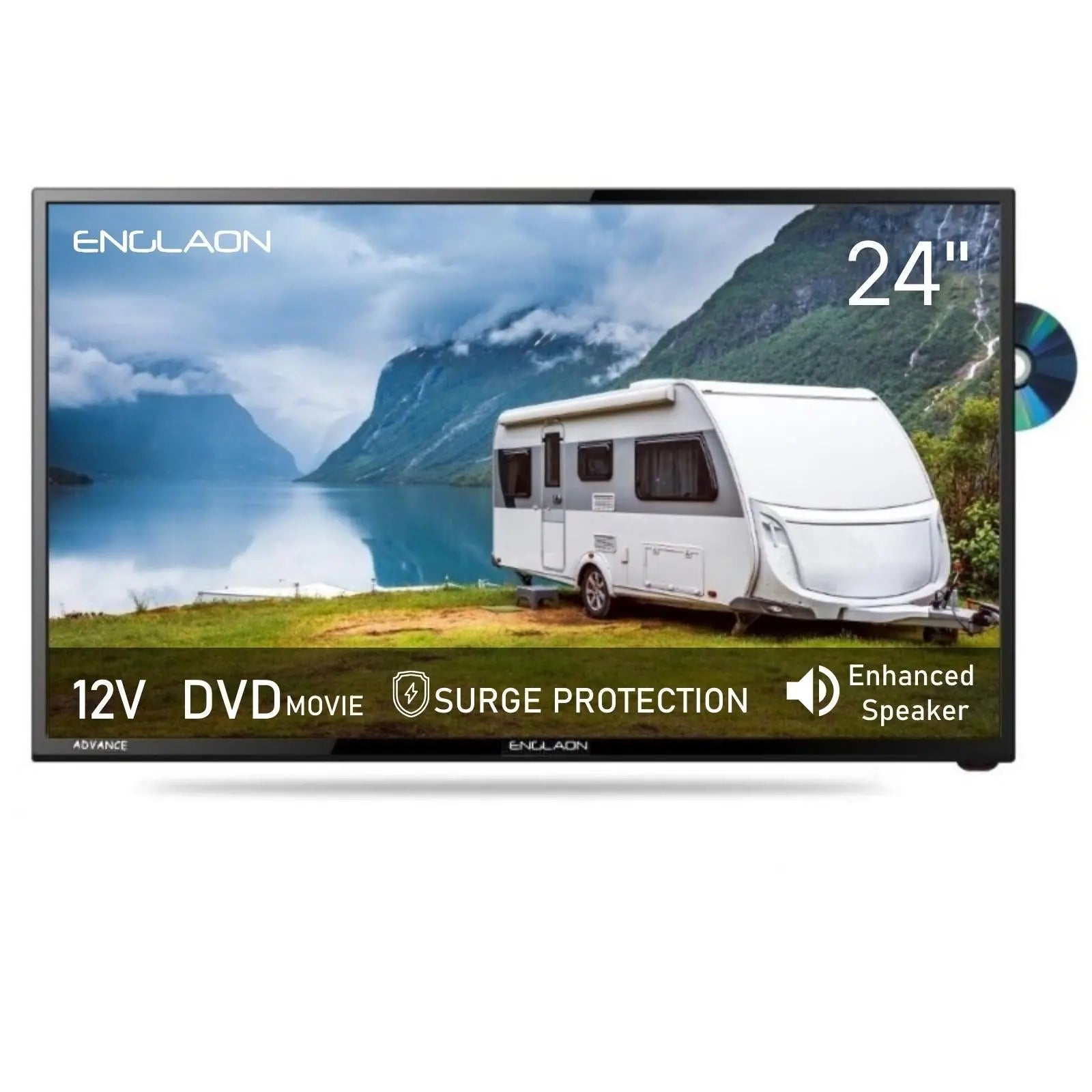 Englaon 24 Full HD Smart 12V TV with built-in DVD player