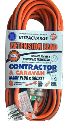 25 Meter 15amp Caravan Power Lead - Heavy Duty - Everything Caravans