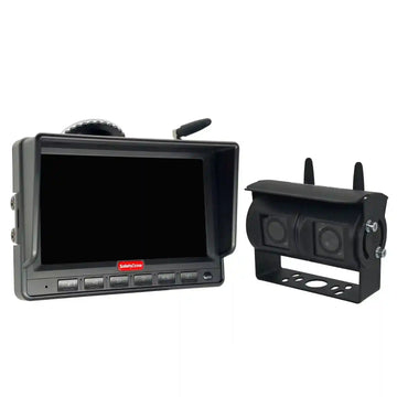 SafetyDave 7" Dash Monitor and 120/45 Degree Dual Black HD Camera Kit