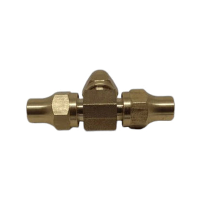 Brass Gas fitting 5-16 Flare Three Way Tee for 5-16 Copper Pipe with Flare Nuts 2352
