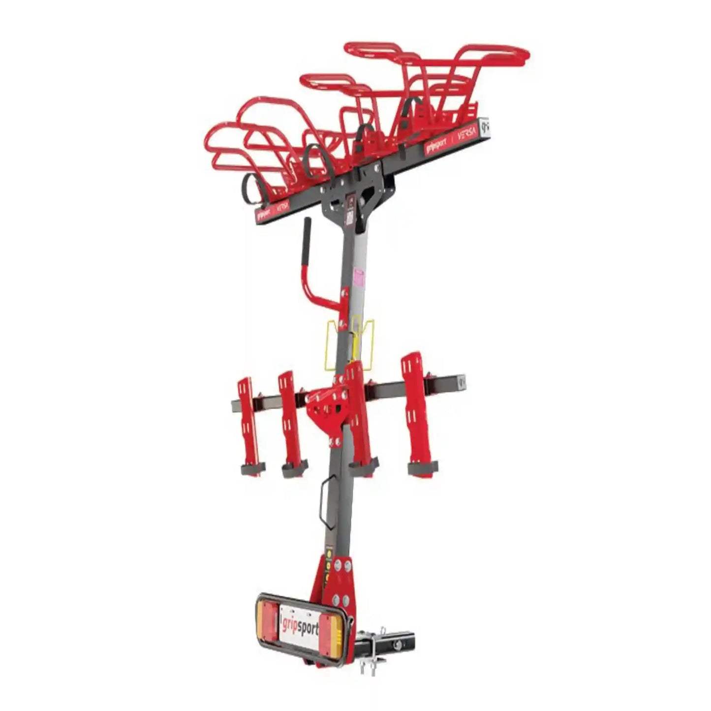 Gripsport Versa 1.4 Standard Hitch 4 Bike Vertical Rack for vehicles with spare tyre
