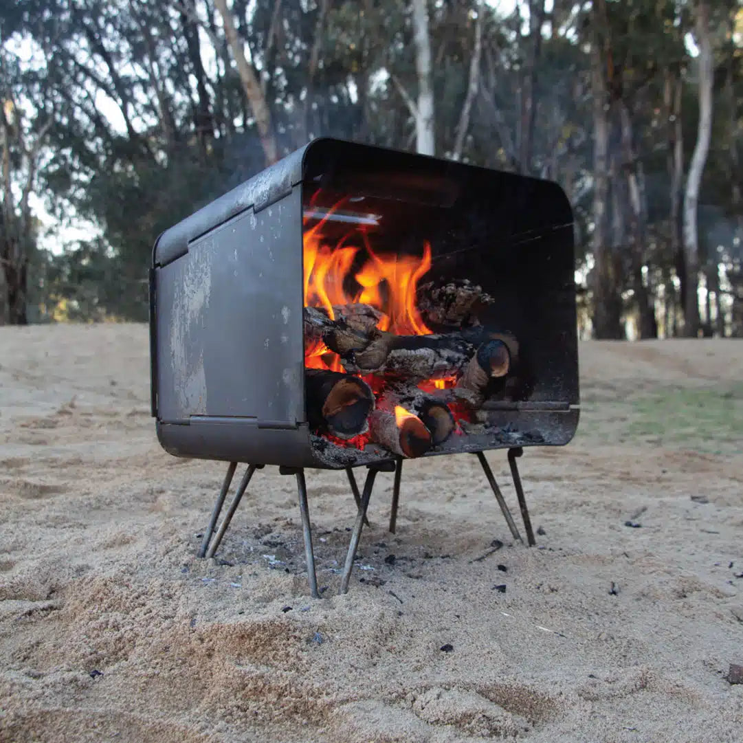 Bush Telly Camping Fire Pit and Cooktop Combo