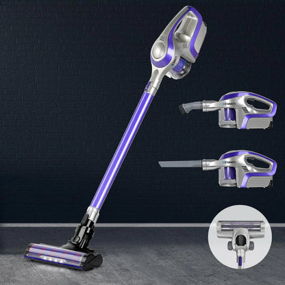 Cordless 150w Handstick Vacuum Cleaner Purple and Grey