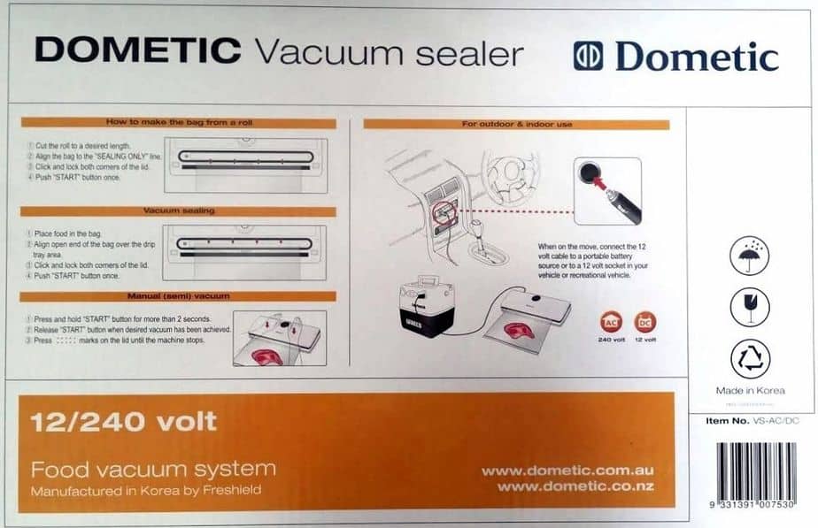 Dometic Vacuum Sealer Cryovac Vacuum Packing 12-240v