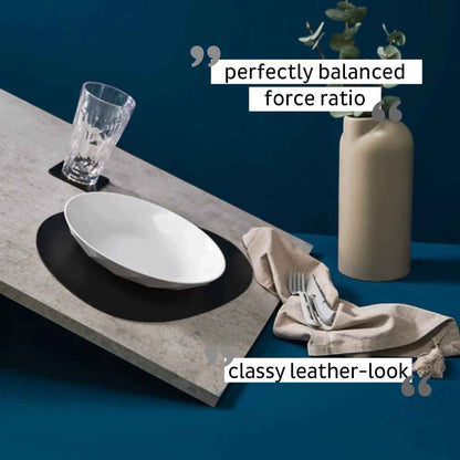 Metal Nano Gel Placemat LARGE BLACK By Silwy