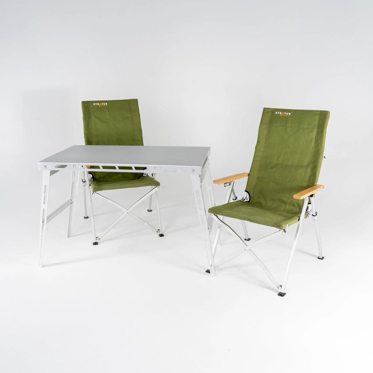 Stratus Outdoor Table and Chair Bundle for 2 in Forest - Everything Caravans