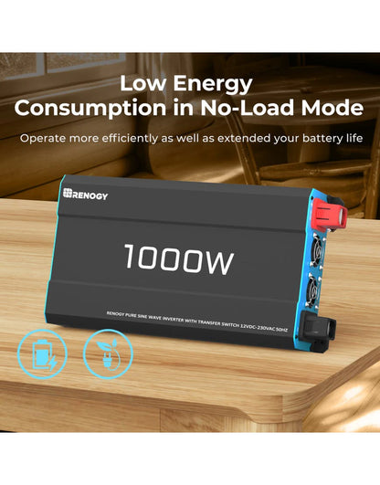 RENOGY CORE 500-11080 PUH 1000W Pure Sine Wave Inverter R-INVT-PUH1-101235-G5-AU
