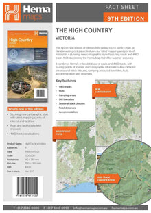 Hema The Victorian High Country Map