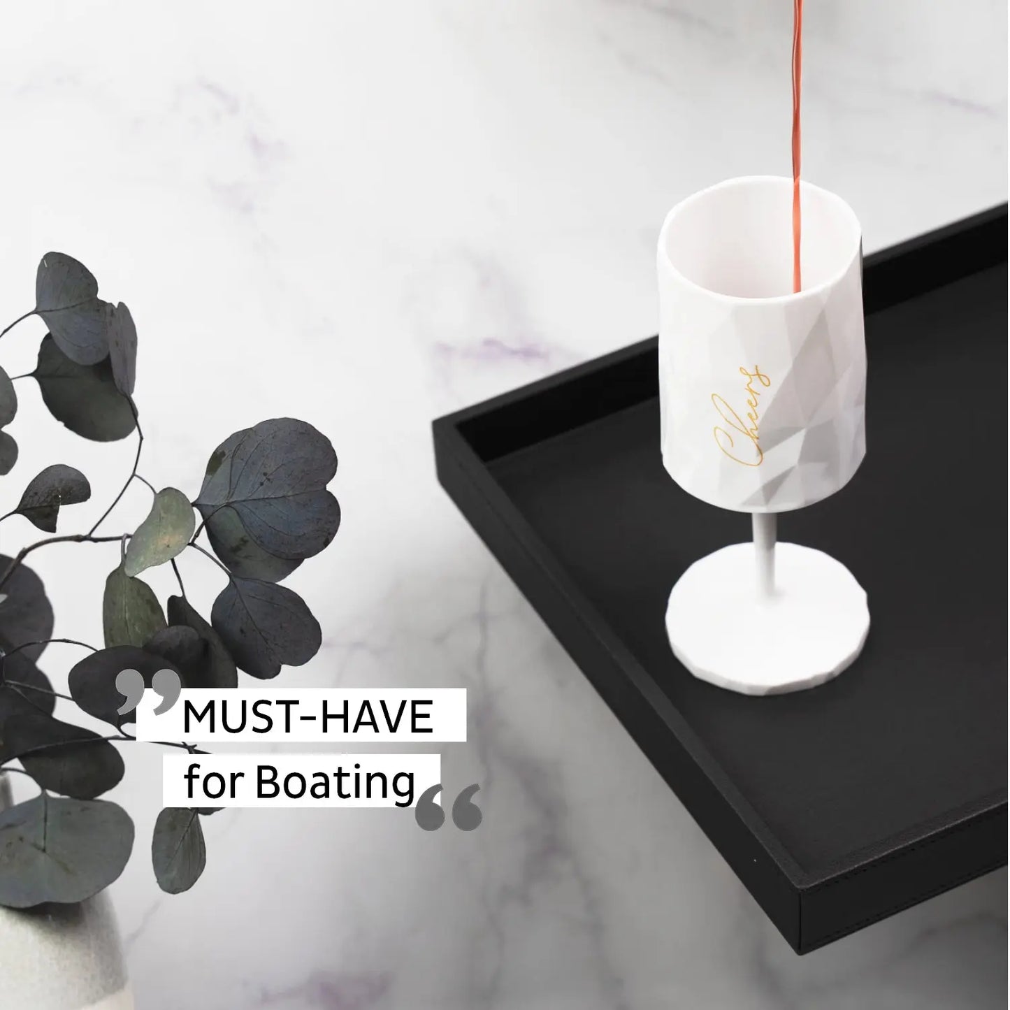 Magnetic Plastic Glass WINE "CHEERS" 0.3l by Silwy