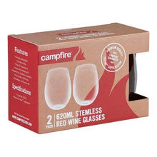 Campfire Tritan Stemless Red Wine 620ml 2 Pack