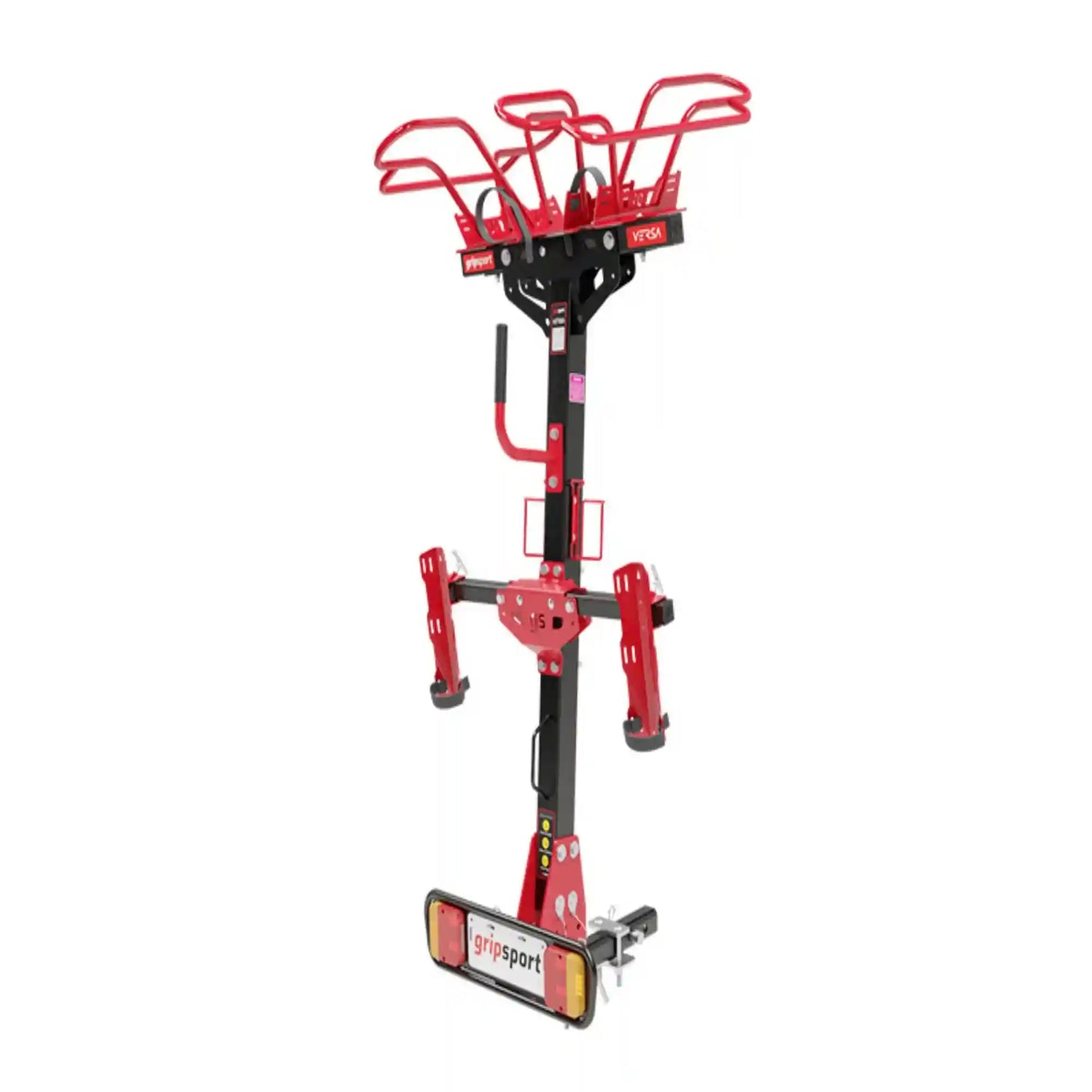 Gripsport Versa 1.2 Short Hitch 2 Bike Vertical Rack for Hitchmount