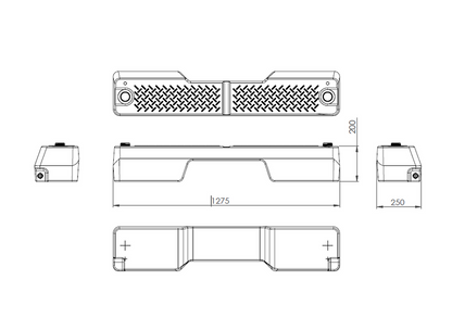 PAK Offroad Footwell  Tank 40L with Pump