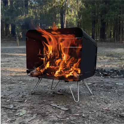 Bush Telly Camping Fire Pit and Cooktop Combo