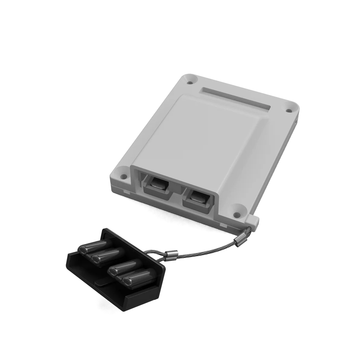 Duskie 50A Anderson Style White Kit with Cover Base Plug and Dust Cap