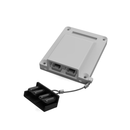 Duskie 50A Anderson Style White Kit with Cover Base Plug and Dust Cap