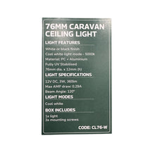 Supex Tri-Colour LED Ceiling Light 76mm White