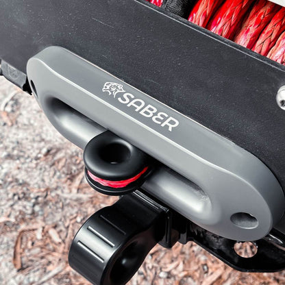 Saber Offroad 6061 Aluminium Spliced Winch Thimble V2 Cerakote Black SBR-SWT2CBLK