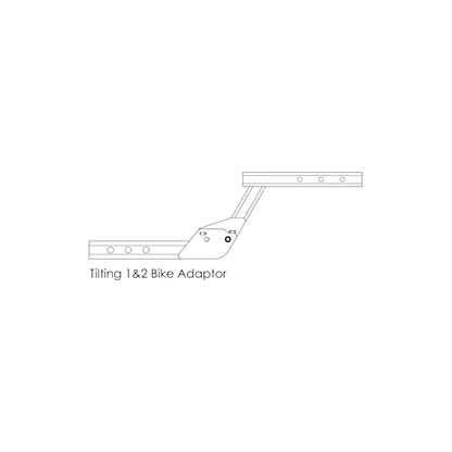 Gripsport 1 or 2 Bike Tilting Tow Bar Adapter for Caravan Rack to 50mm Hitch