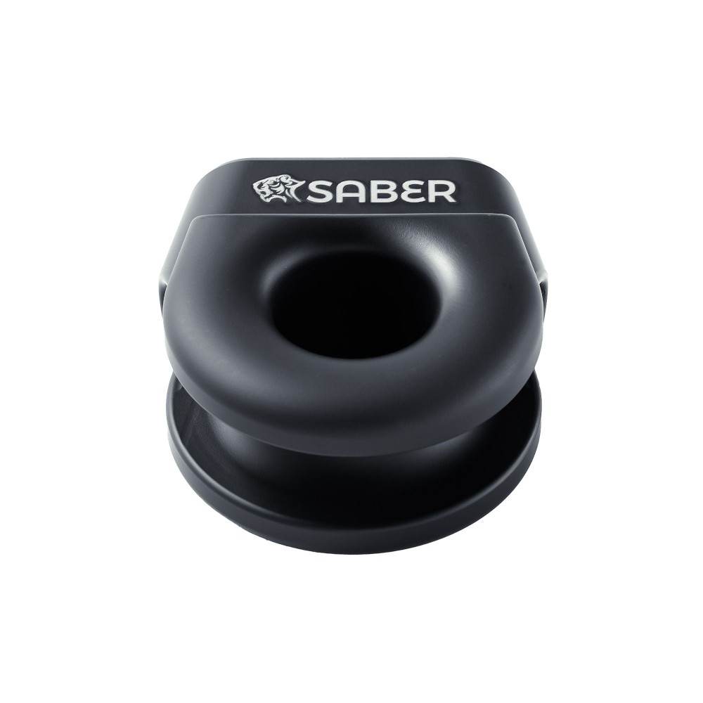 Saber Offroad 6061 Aluminium Spliced Winch Thimble V2 Cerakote Black SBR-SWT2CBLK