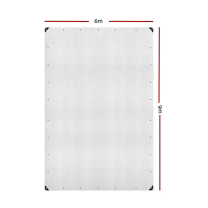 6Mx9M Tarp Heavy Duty Cover 135Gsm Clear