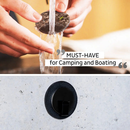 Magnetic Hook CLEVER BLACK incl. Pad BLACK By Silwy