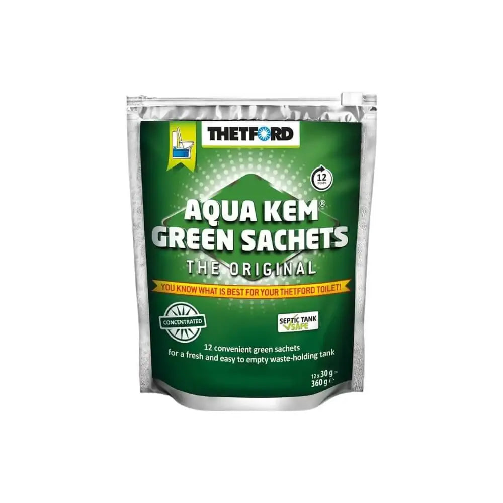 30530ZK Thetford Aqua Kem Green Sachets – 12Pk