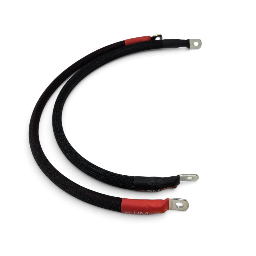 BMPro Battery and Inverter Cable Set 85mmsq 330amp 800mm Mega Fuse Extreme Cover - Pair