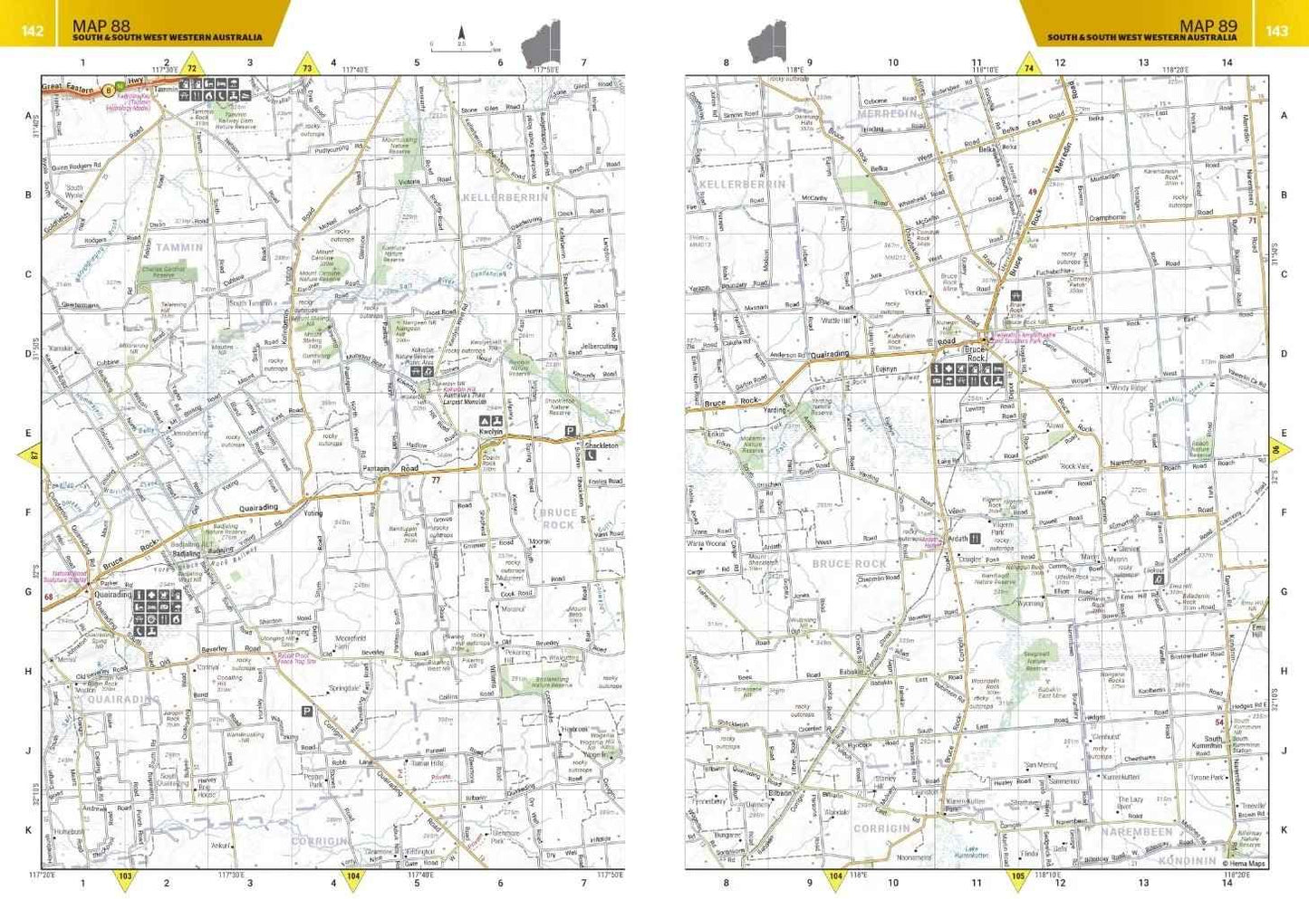 Hema Western Australia Road and 4WD Track Atlas