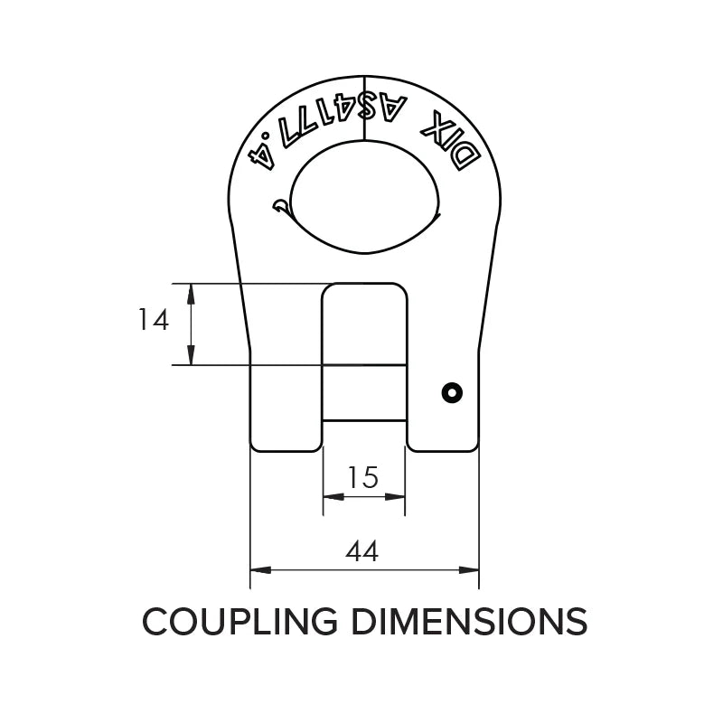 Mawby Hook Safety Chain Coupling  - 1 Set