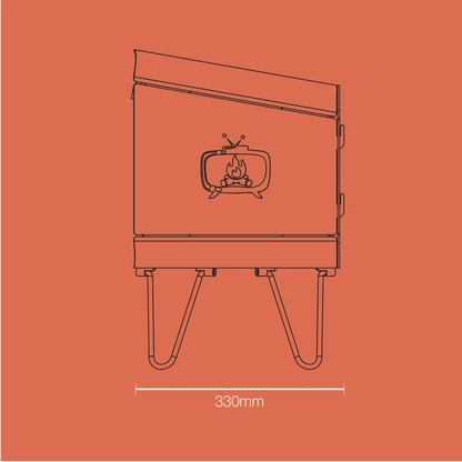Bush Telly Camping Fire Pit and Cooktop Combo