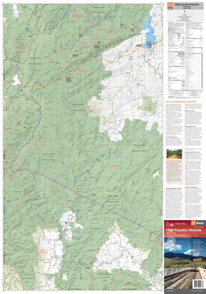 Hema The Victorian High Country - North Eastern Map