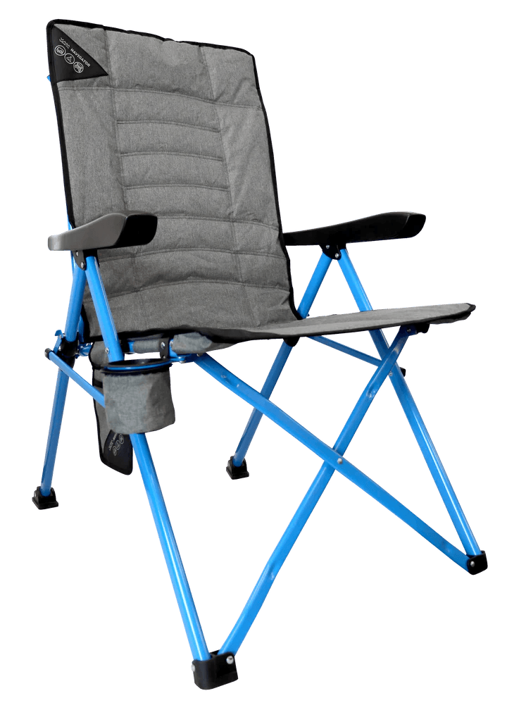 Navigator Gear the Somewhere Layback Chair Adults 150Kg Blue Grey - Everything Caravans