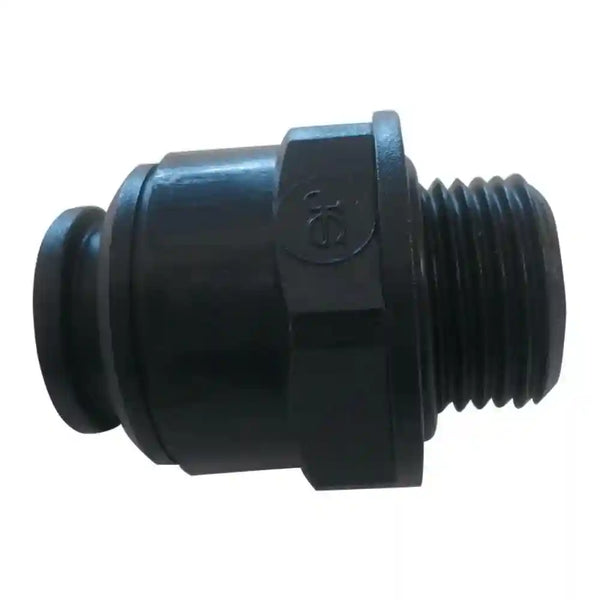 JG 12mm 3/8" Straight Adapter Male Plastic. Pm011213E - Everything Caravans