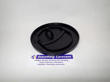 75mm Vent Duct Plate Closable Black  German