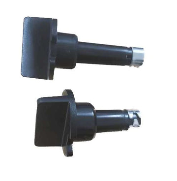 2 x Knobs for RM2453 RM2553 3 Way Fridge Thermostat and Selector  Black - No Longer Available