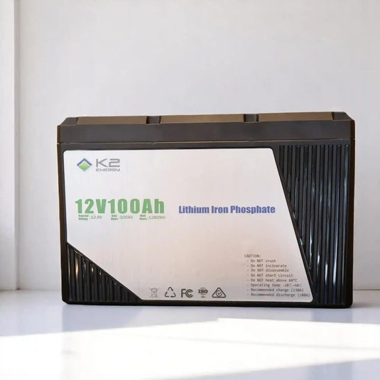 K2 12V 100amp LiFePO4 Lithium Battery – best value battery available - Everything Caravans