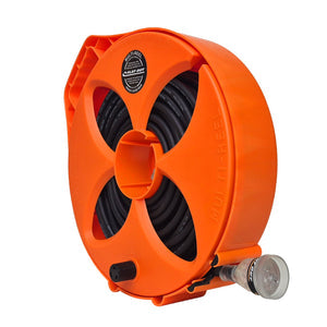 Flat Out 20m Premium 240v 15amp Extension Lead Extra Heavy Duty 2.5mm Original Multi-Reel Safety Orange