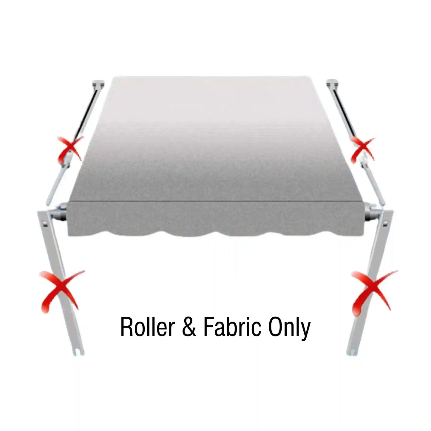 Carefree Fiesta Awning 14Ft - Silver Shale Fade (Fabric on Roll / No Arms)