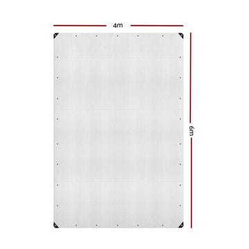 4Mx6M Tarp Heavy Duty Cover 135Gsm Clear