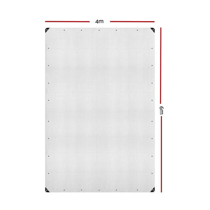 4Mx6M Tarp Heavy Duty Cover 135Gsm Clear