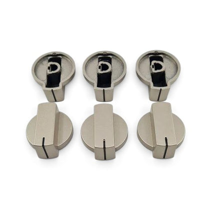 Thetford Straight Knobs Matt Nickle (Pack of 6) - Everything Caravans