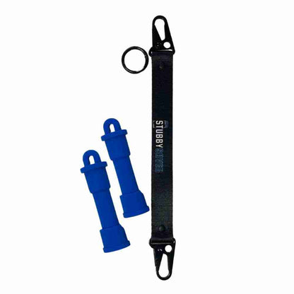 StubbySaver Carry Handle Kit 6 Pack Blue Convenient Transport for Beer Packs