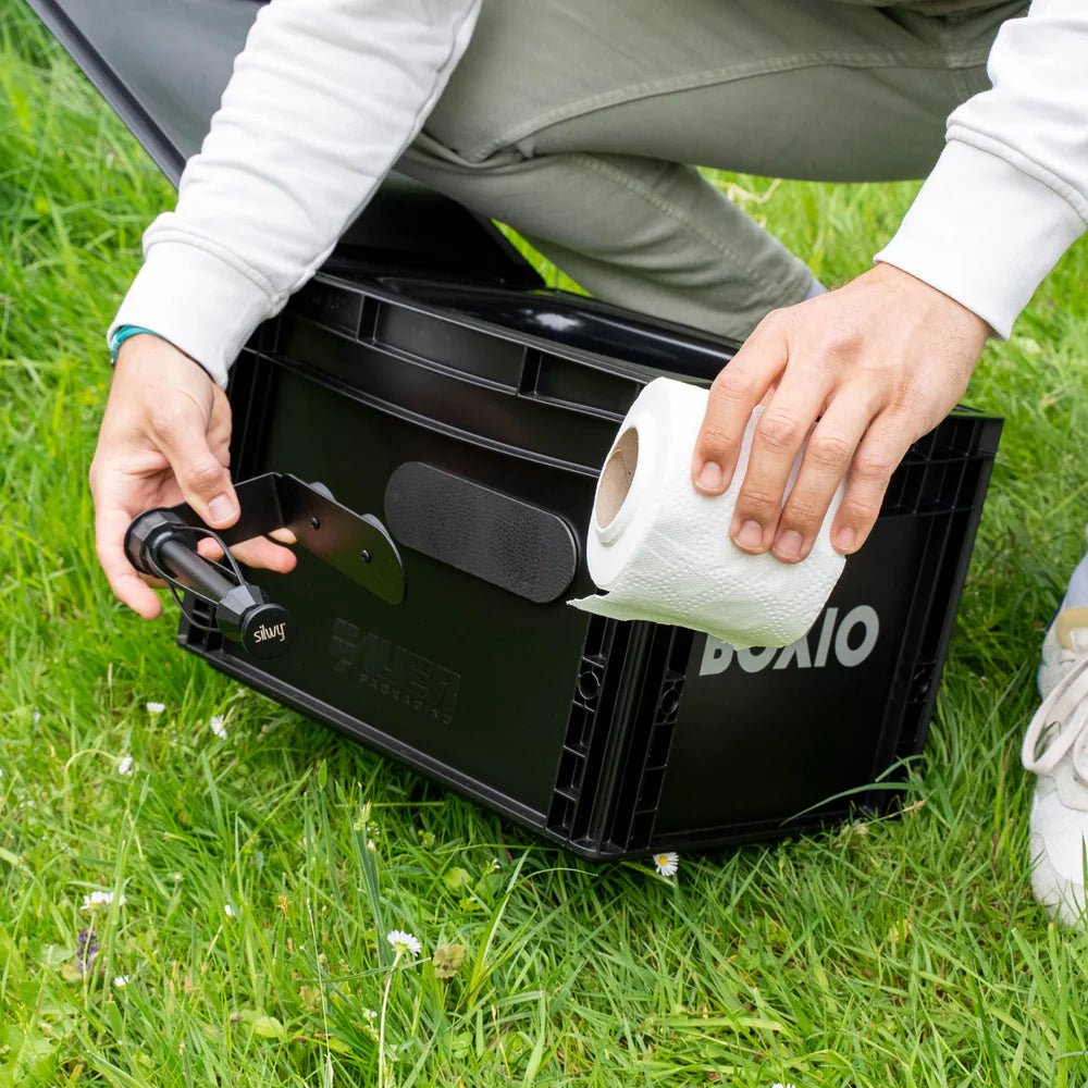 Silwy Magnetic toilet roll holder incl. metal strip