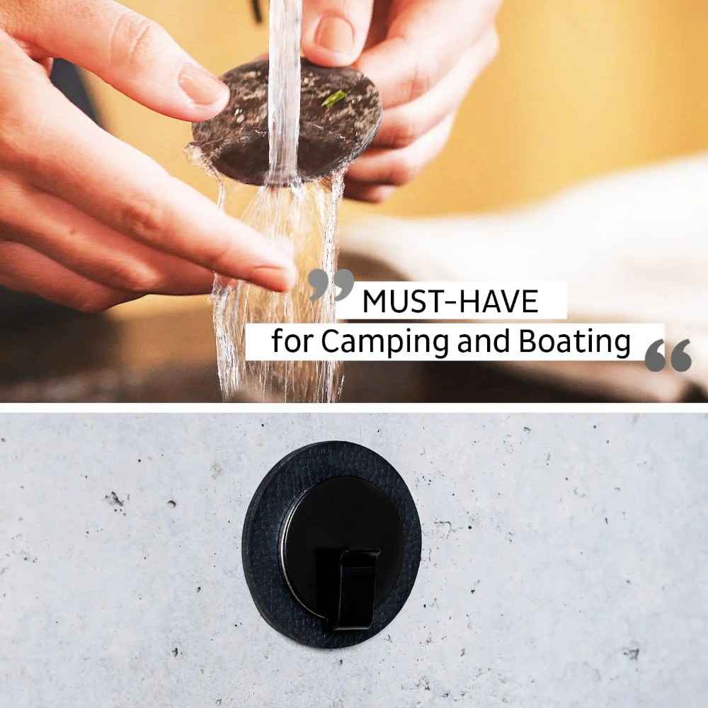 Magnetic Hook CLEVER BLACK incl. Pad BLACK By Silwy
