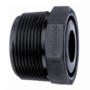Poly Hex Reducing Bush Male x Female BSP Thread Pipe Fitting - 40mm x 25mm
