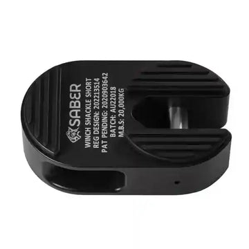 Saber 7075 Alloy Winch Shackle Short - Cerakote Black